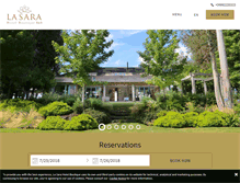 Tablet Screenshot of lasarahotel.com